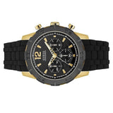 Guess Caliber Chronograph Black Dial Black Rubber Strap Watch for Men - W0864G3