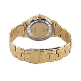 Guess Analog Diamonds Silver Dial Gold Steel Strap Watch For Women - W1013l2