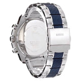 Guess Octane Chronograph Blue Dial Two Tone Steel Strap Watch for Men - W1046G2