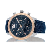 Guess Marina Chronograph Blue Dial Blue Denim Strap Watch For Women - W1057L1