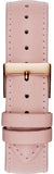 Guess Wonderlust Beige Dial Pink Leather Strap Watch for Women - W1065L1