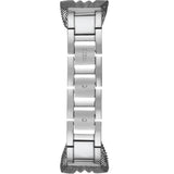 Guess Chiffon Silver Dial Silver Mesh Bracelet Watch For Women - W1083L1