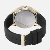 Guess Swirl Quartz Black Dial Black Silicone Strap Watch for Women - W1096L3