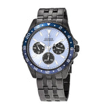 Guess Odyssey Quartz Blue Dial Gunmetal Steel Strap Watch For Men - W1107G5