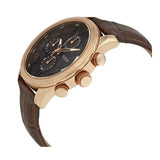 Guess Analog Chronograph Brown Dial Brown Leather Strap Watch For Men - W14052G2