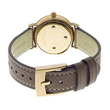 Marc Jacobs Roxy White Dial Light Brown Leather Strap Watch for Women - MJ1538