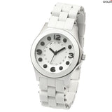Marc Jacobs Perry White Dial White Silicone Strap Watch for Women - MBM2533