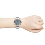 Tommy Hilfiger Ari Diamonds Blue Dial Silver Steel Strap Watch for Women - 1781976