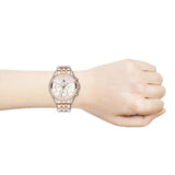 Tommy Hilfiger Ari Diamonds Silver Dial Rose Gold Steel Strap Watch for Women - 1781978