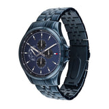 Tommy Hilfiger Shawn Quartz Blue Dial Blue Steel Strap Watch for Men - 1791618