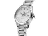 Tag Heuer Carrera Calibre 5 Automatic 41mm White Dial Silver Steel Strap Watch for Men - WAR201B.BA0723