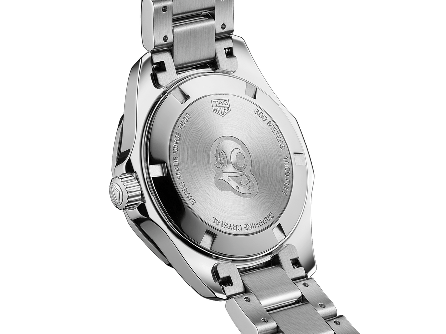 Tag Heuer Aquaracer 35mm Quartz Blue Dial Silver Steel Strap Watch for Women - WSY131L.BA0748