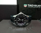 Tag Heuer Aquaracer Quartz Black Mother of Pearl Dial Black Textile Strap Watch for Women - WAY131M.FT6092