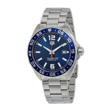 Tag Heuer Formula 1 Quartz 43mm Blue Dial Silver Steel Strap Watch for Men - WAZ1010.BA0842