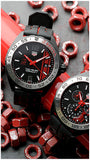 Tag Heuer Formula 1 Senna Special Edition Black Dial Two Tone Rubber Strap Watch for Men - WAZ1014.FT8027