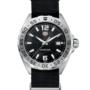 Tag Heuer Formula 1 Quartz Black Dial Black NATO Strap Watch for Men - WAZ1015.FC8198