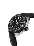 Tag Heuer Formula 1 Quartz 41mm Black Dial Black Rubber Strap Watch for Men - WAZ1110.FT8023