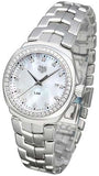 Tag Heuer Link Quartz Diamonds Mother of Pearl Dial Silver Steel Strap Watch for Women - WBC1316.BA0600