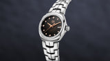 Tag Heuer Link Quartz Diamonds Black Dial Silver Steel Strap Watch for Men - WBC131G.BA0649