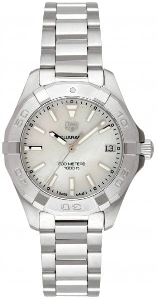 Tag Heuer Aquaracer White Mother of Pearl Dial Watch for Women - WBD1311.BA0740
