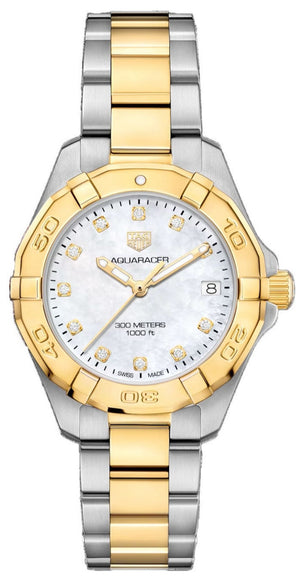 Tag Heuer Aquaracer White Mother of Pearl Dial Watch for Women - WBD1322.BB0320