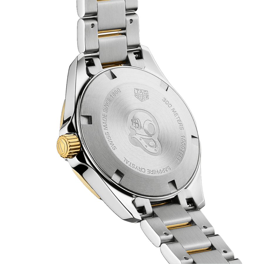 Tag Heuer Aquaracer Blue Dial Two Tone Steel Strap Watch for Women - WBD1325.BB0320