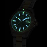 TAG Heuer Aquaracer WBD2120 luminous dial watch
