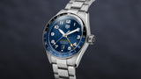 Tag Heuer Autavia Cosc GMT Automatic Blue Dial Silver Steel Strap Watch for Men - WBE511A.BA0650