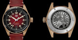 Tag Heuer Autavia Calibre 5 Chinese New Year Maroon Dial Maroon Leather Strap Watch for Men - WBE5193.FC8300