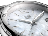 Tag Heuer Formula 1 35mm White Mother of Pearl Dial Silver Steel Strap Watch for Women - WBJ1318.BA0666