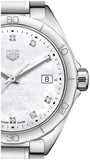 Tag Heuer Formula 1 White Mother of Pearl Dial Silver Steel Strap Watch for Women - WBJ1319.BA0666