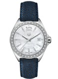 Tag Heuer Formula 1 Quartz 35mm Mother of Pearl Dial Blue Strap Watch for Women - WBJ131A.FC8251