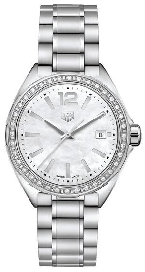 Tag Heuer Formula 1 Quartz 35mm Mother of Pearl Dial Silver Steel Strap Watch for Women - WBJ131A.BA0666