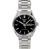 Tag Heuer Carrera Day Date Automatic Black Dial Silver Steel Strap Watch for Men - WBN2010.BA0640