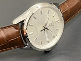 Tag Heuer Carrera Day Date Silver Dial Brown Leather Strap Watch for Men - WBN2011.FC6484