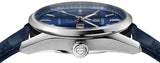 Tag Heuer Carrera Day Date Blue Dial Blue Leather Strap Watch for Men - WBN2012.FC6502