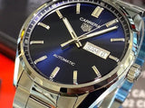 Tag Heuer Carrera Day Date Blue Dial Silver Steel Strap Watch for Women - WBN2012.BA0640