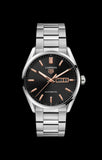 Tag Heuer Carrera Day Date Black Dial Silver Steel Strap Watch for Men - WBN2013.BA0640