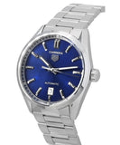 Tag Heuer Carrera Date Blue Dial Silver Steel Strap Watch for Men - WBN2112.BA0639