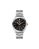 Tag Heuer Carrera Black Dial Silver Steel Strap Watch for Men - WBN2113.BA0639