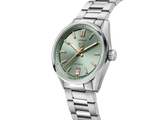 Tag Heuer Carrera Date Automatic 18K Green Dial Silver Steel Strap Watch for Women - WBN2312.BA0001