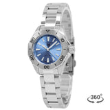 Tag Heuer Aquaracer Professional 200 Quartz Blue Dial Silver Steel Strap Watch for Women - WBP1415.BA0622