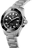 Tag Heuer Aquaracer Professional 300 Automatic Black Dial Silver Steel Strap Watch for Women - WBP231D.BA0626