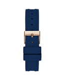 Guess Cosmo Diamonds Blue Blue Dial Blue Silicone Strap Watch for Women - GW0034L4