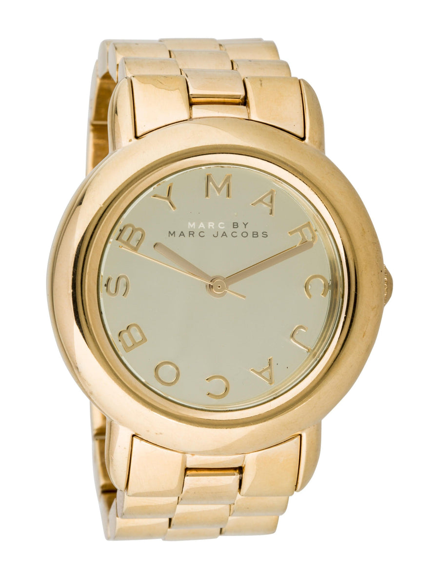 Marc Jacobs Marci Gold Dial Gold Steel Strap Watch for Women - MBM3098