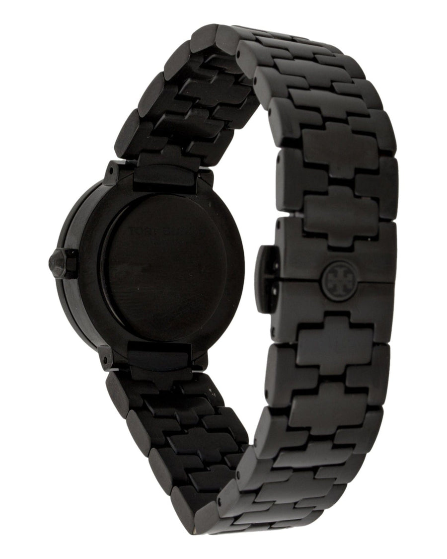 Tory Burch Reva Black Dial Black Steel Strap Watch for Women - TBW4038