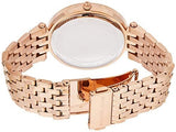 Michael Kors Darci Brown Dial Rose Gold Stainless Steel Strap Watch for Women - MK3217