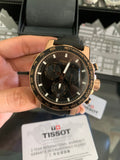 Tissot Supersport Chrono Black Dial Black Leather Strap Watch for Men - T125.617.36.051.00