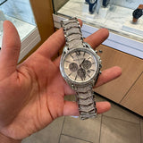 Michael Kors Whitney Chronograph Crystals Silver Dial Silver Steel Strap Watch For Women - MK6728