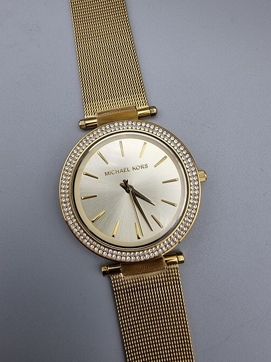 Michael Kors Darci Gold Dial Gold Mesh Bracelet Watch for Women - MK3368